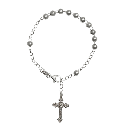 BRACELET CHAPELET - ARGENT