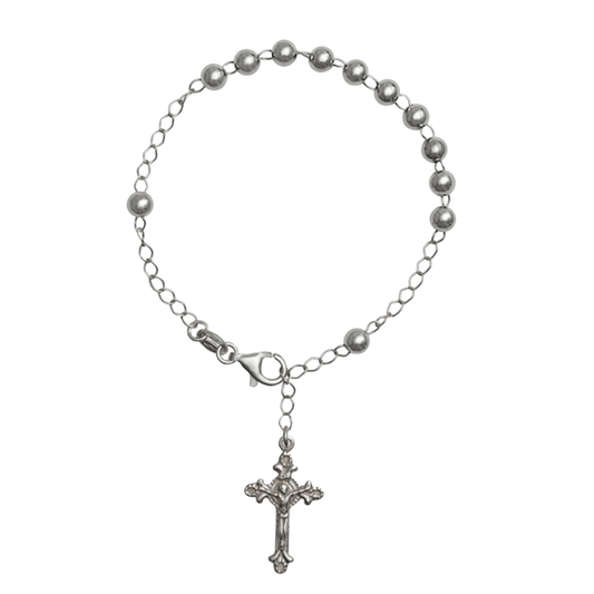 BRACELET CHAPELET - ARGENT