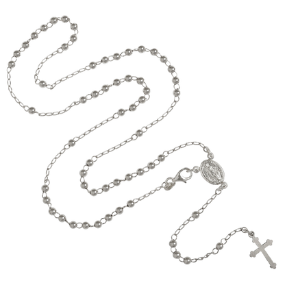 COLLIER CHAPELET - ARGENT