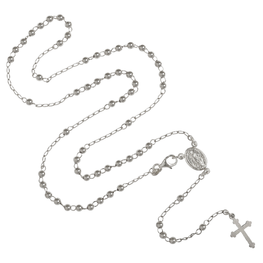 COLLIER CHAPELET - ARGENT