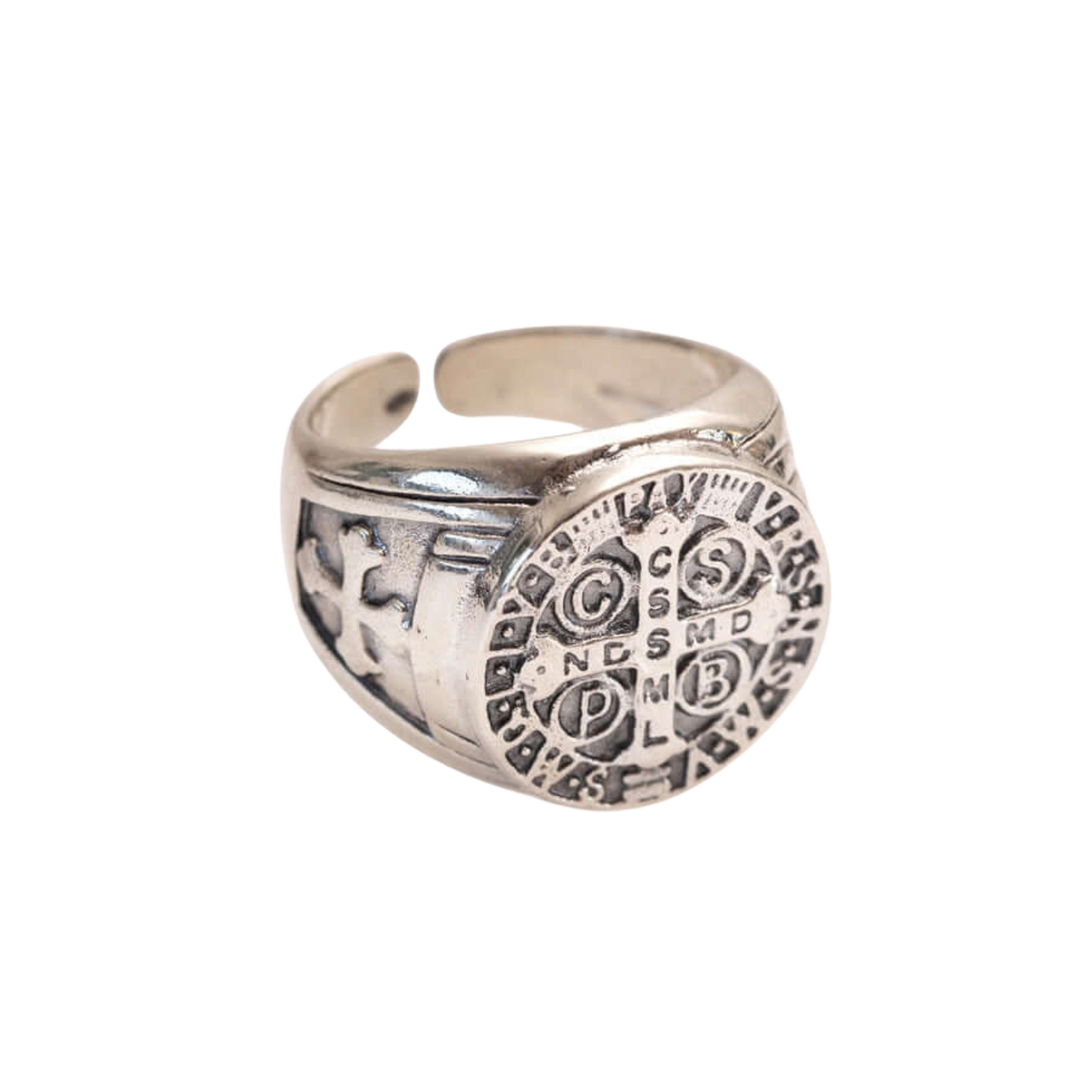SAINT BENOÎT MÉDAILLE BAGUE - ARGENT
