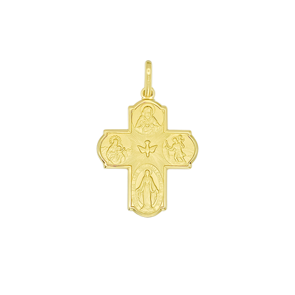 SCAPULAR - PENDENTIF CROIX - METAL