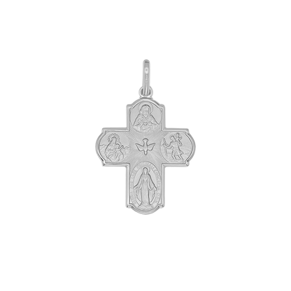 SCAPULAR - PENDENTIF CROIX - ARGENT