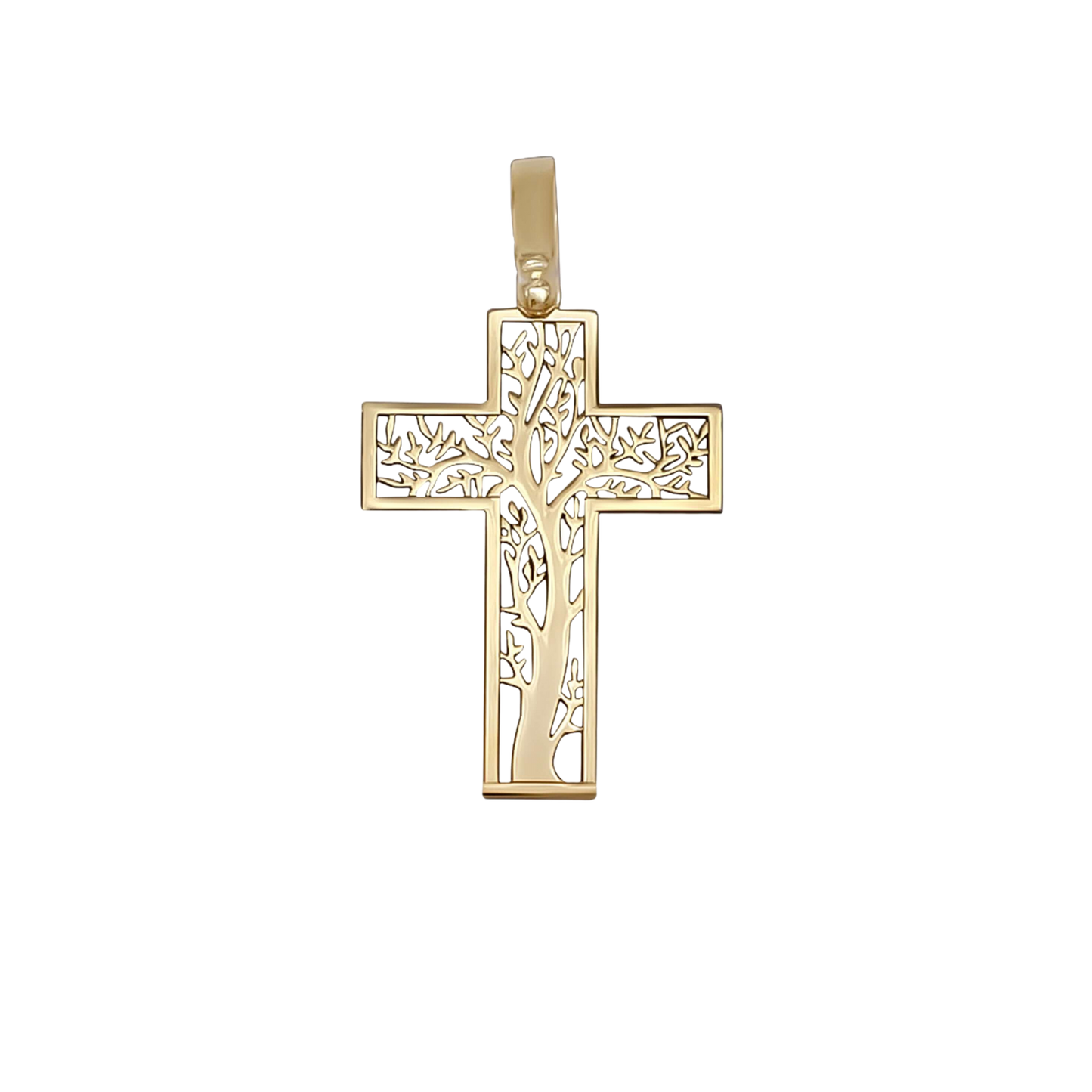 TREE OF LIFE PENDENTIF CROIX - VERMEIL ARGENT