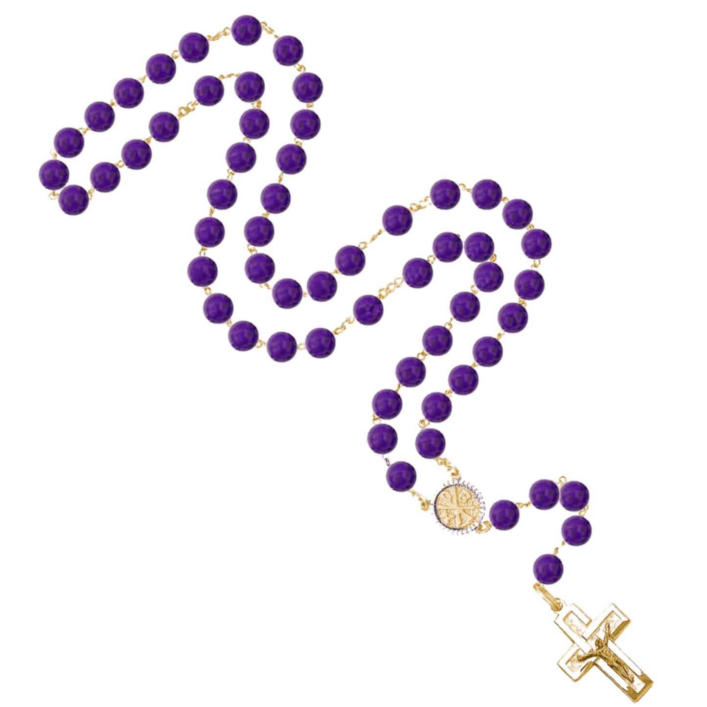 AMETHYST BEADS - CHAPELET - VERMEIL ARGENT