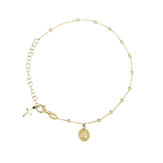 BABY BRACELET CHAPELET - VERMEIL ARGENT