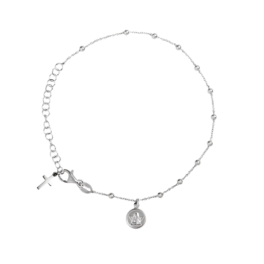 BABY BRACELET CHAPELET - ARGENT