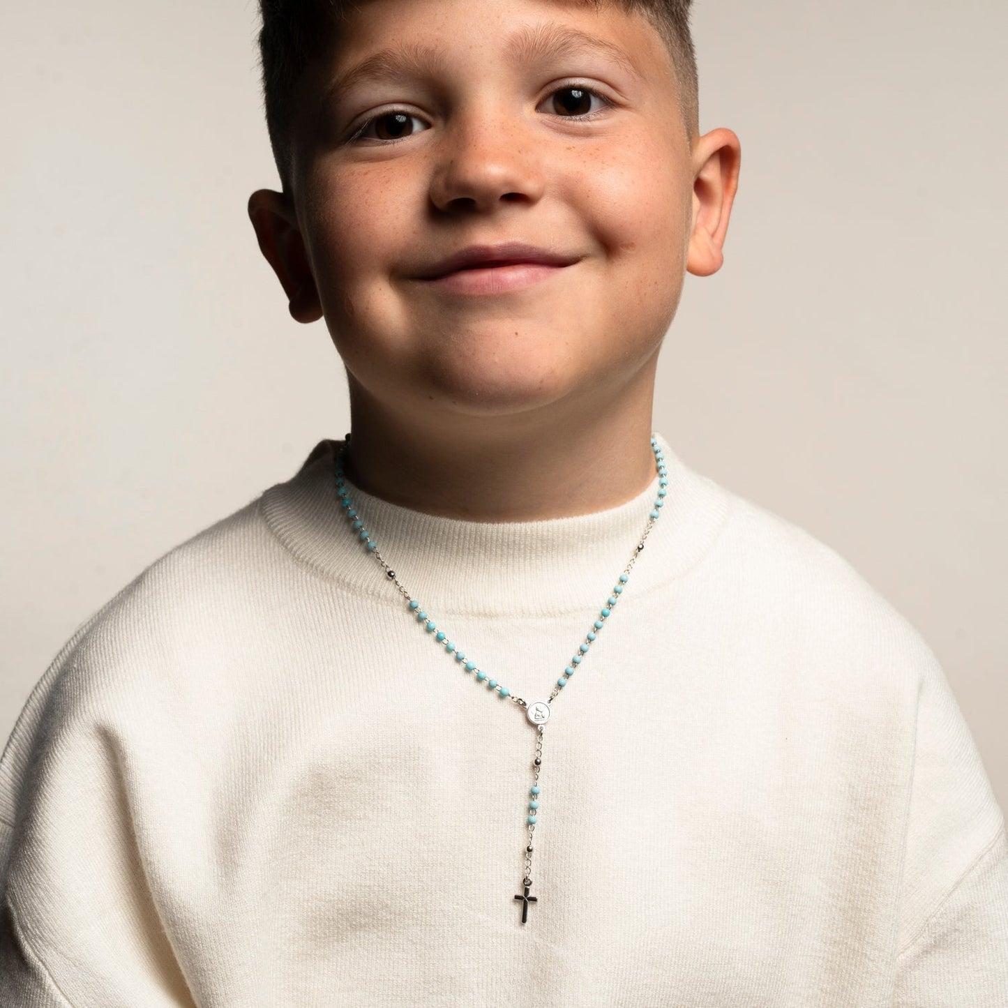 BABY BOY COLLIER CHAPELET - ARGENT