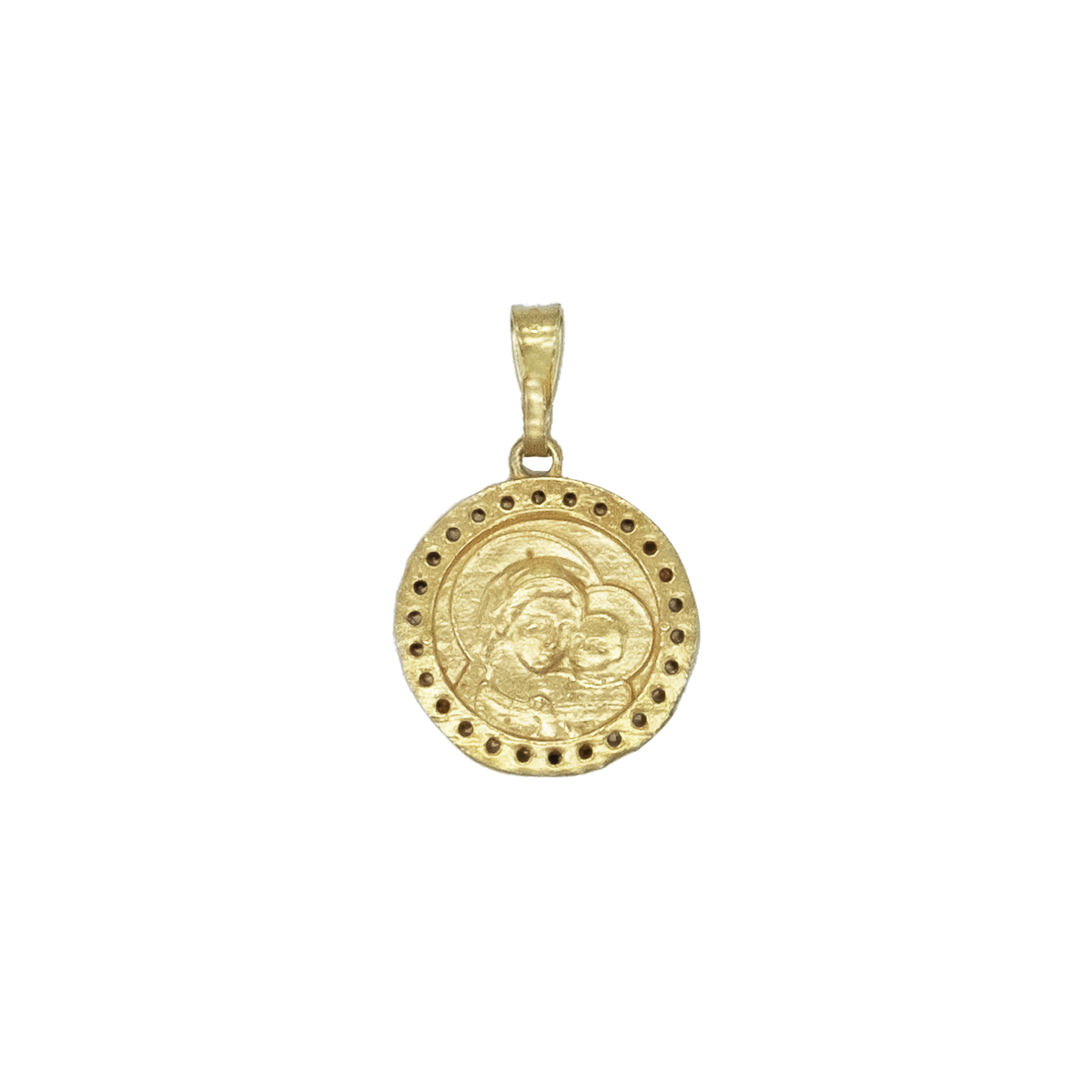 POPE LEO XIV - MÉDAILLE - GOLDEN ARGENT ET ZIRCONIA
