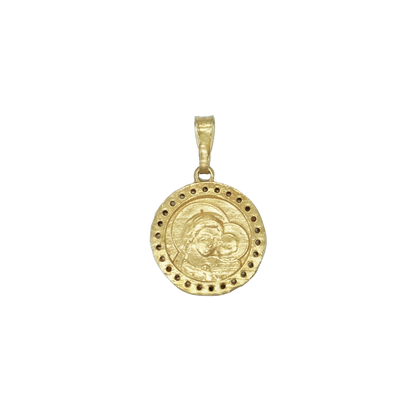 POPE LEO XIV - MÉDAILLE - GOLDEN ARGENT ET ZIRCONIA
