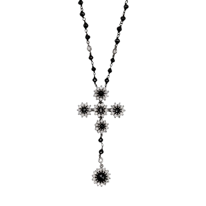 BLANC ET NOIR DIAMONDS COLLIER - OR