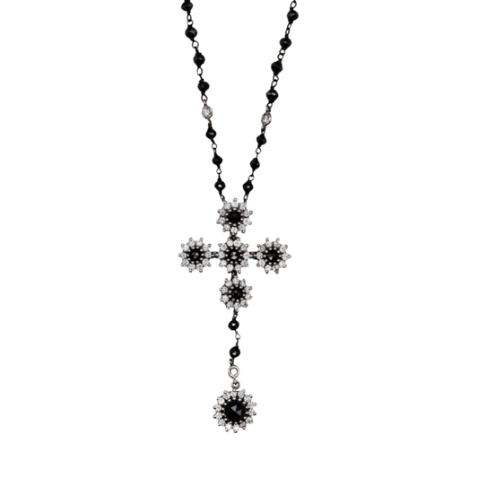 BLANC ET NOIR DIAMONDS COLLIER - OR