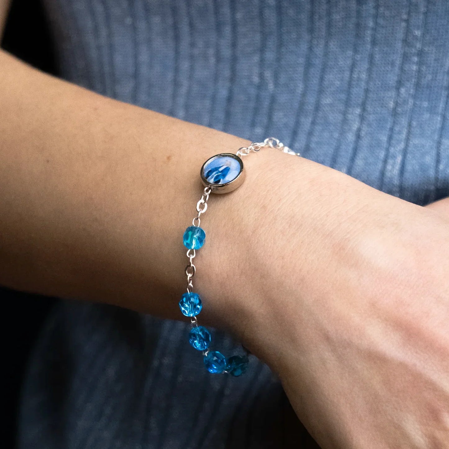 CRYSTAL BRACELET CHAPELET - METAL