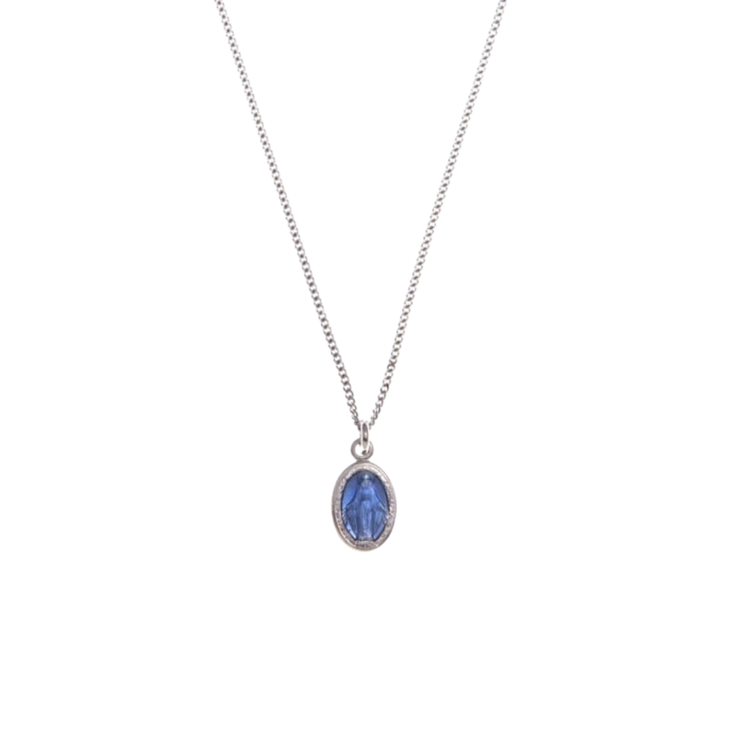 BLUE ST MARY CHARM COLLIER - ARGENT