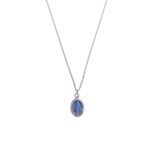 BLUE ST MARY CHARM COLLIER - ARGENT