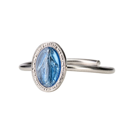 BLUE MIRACULOUS MÉDAILLE BAGUE - ARGENT