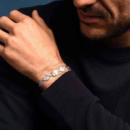 CATHOLIQUE MÉDAILLES BRACELET - ARGENT