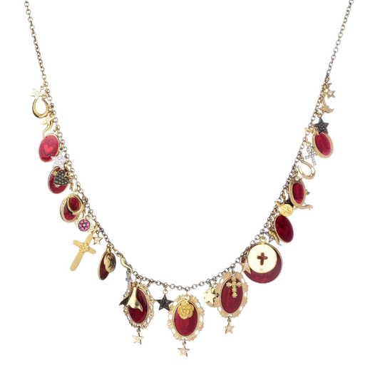CATHOLIQUE CHARMS COLLIER - OR ET DIAMONDS