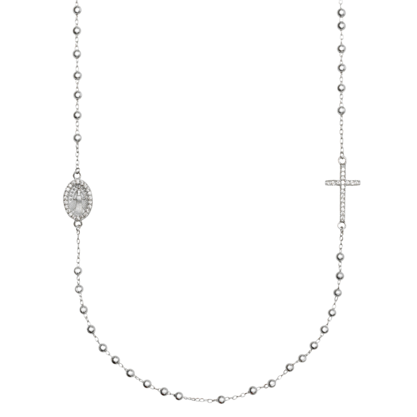 MIRACULOUS ET CROIX - COLLIER - ARGENT