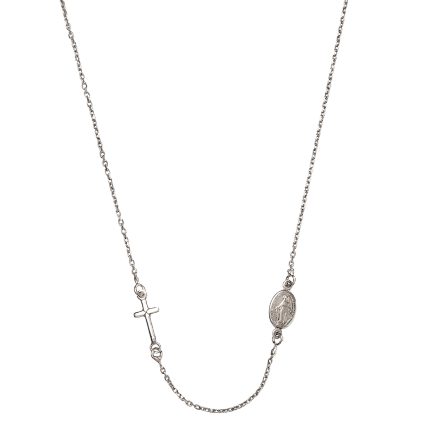 MIRACULOUS ET CROIX - COLLIER - ARGENT