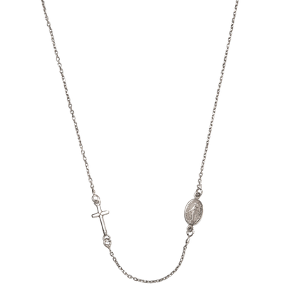 MIRACULOUS ET CROIX - COLLIER - ARGENT