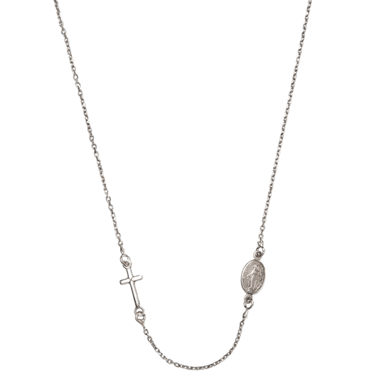 MIRACULOUS ET CROIX - COLLIER - ARGENT