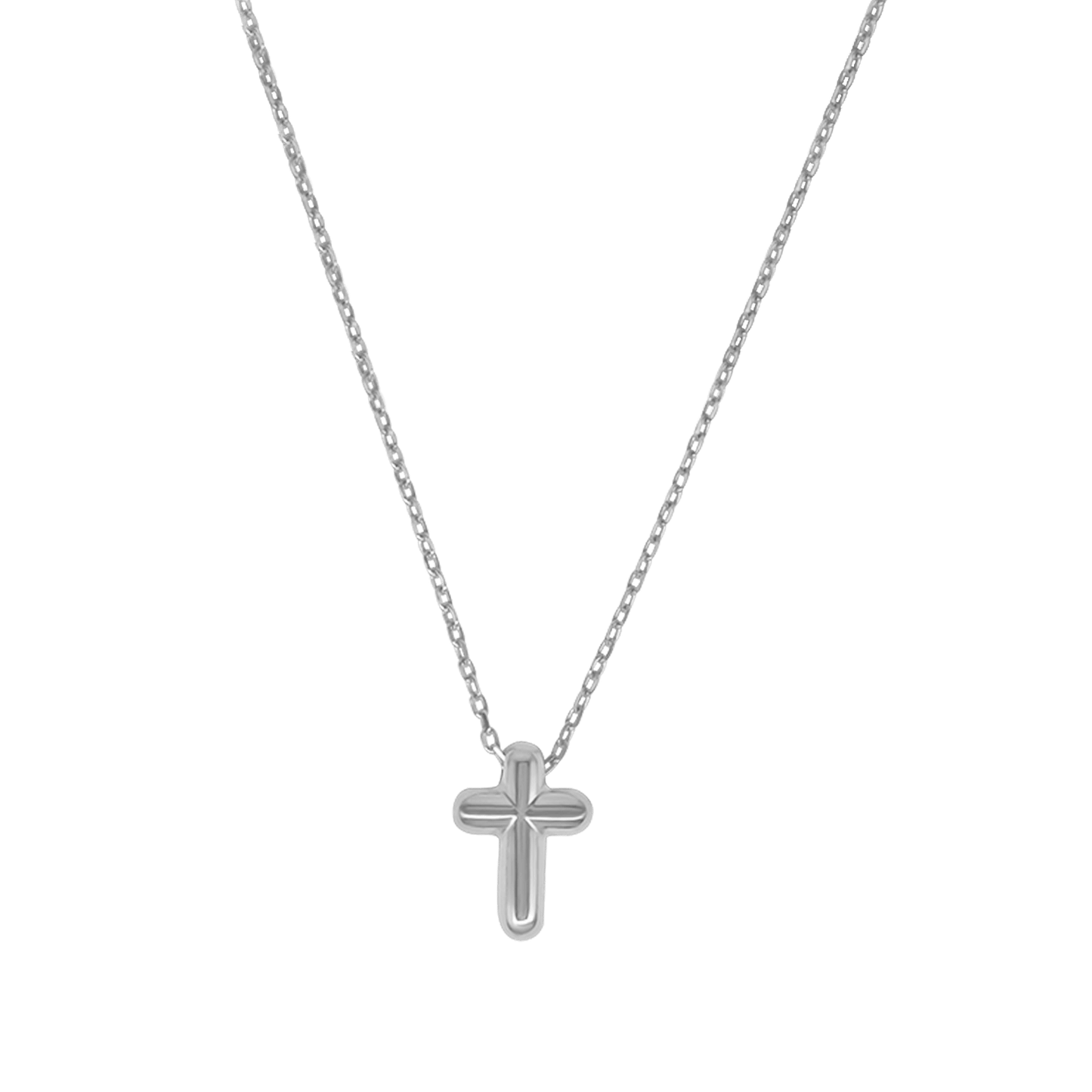 COLLIER CROIX - ARGENT