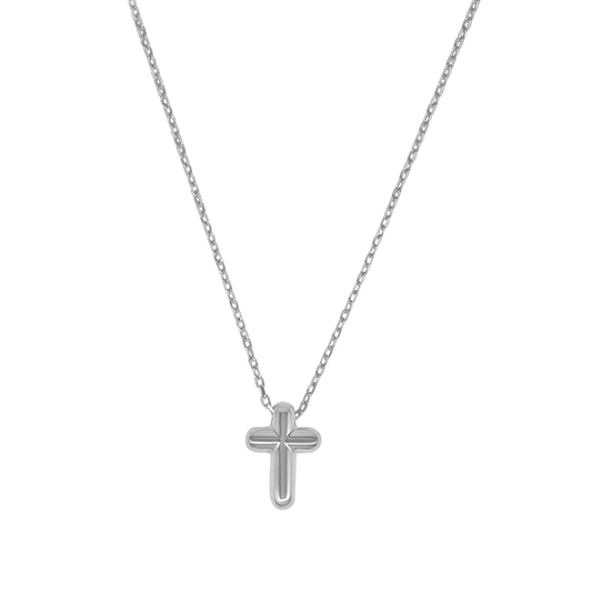 COLLIER CROIX - ARGENT