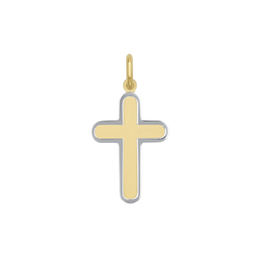 PENDENTIF CROIX - GOLDEN ARGENT