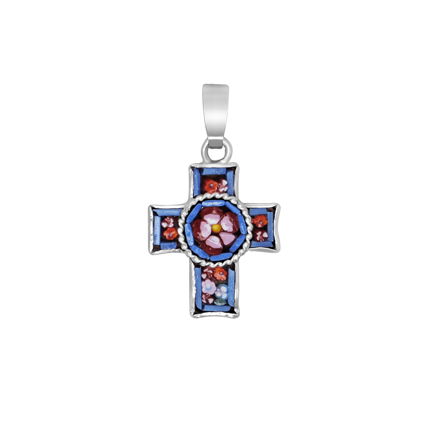 PENDENTIF CROIX - MICROMOSAIC BIJOUX - METAL