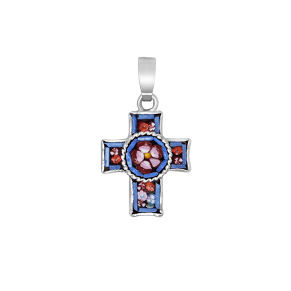 PENDENTIF CROIX - MICROMOSAIC BIJOUX - METAL