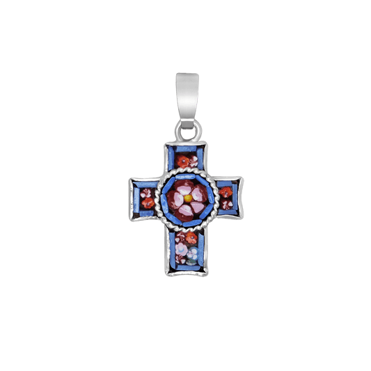 PENDENTIF CROIX - MICROMOSAIC BIJOUX - METAL