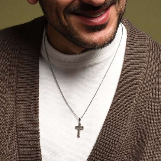 PENDENTIF CROIX - ARGENT