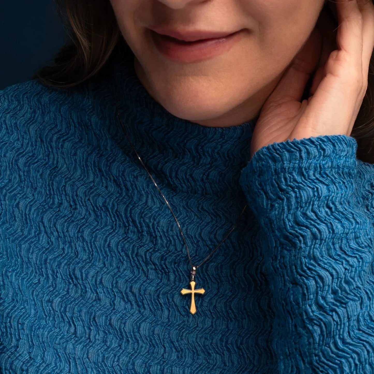 PENDENTIF CROIX - VERMEIL ARGENT