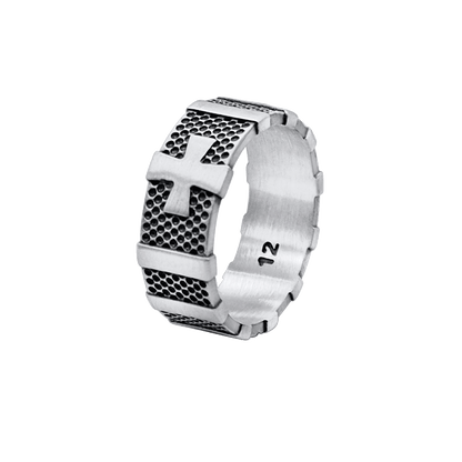 CROIX - CHAPELET BAGUE - ARGENT