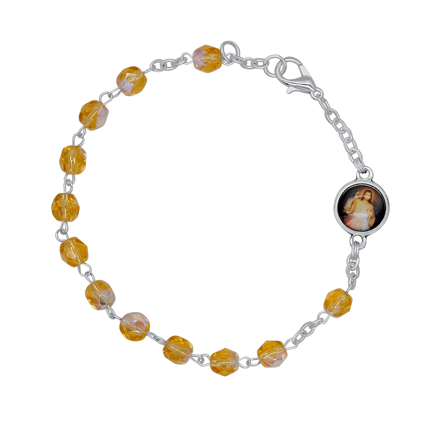 CRYSTAL BRACELET CHAPELET - METAL