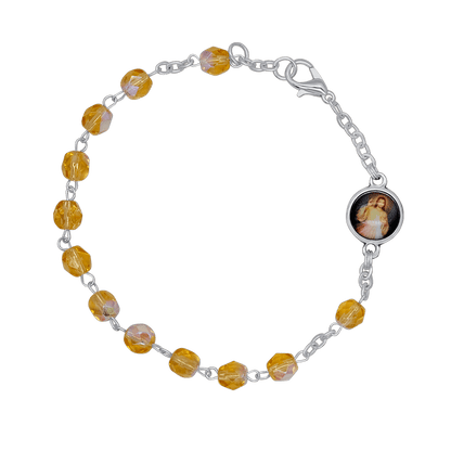 CRYSTAL BRACELET CHAPELET - METAL