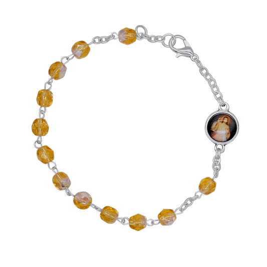 CRYSTAL BRACELET CHAPELET - METAL