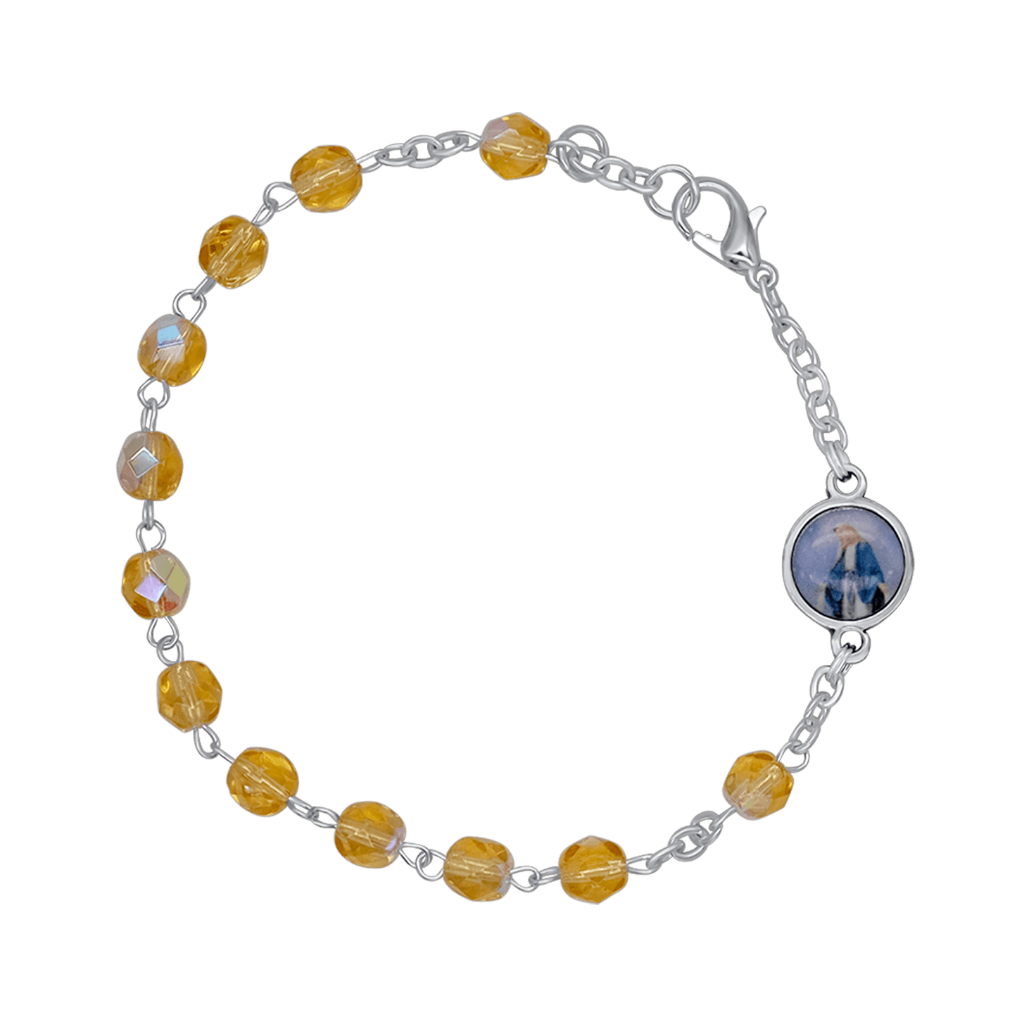 CRYSTAL BRACELET CHAPELET - METAL