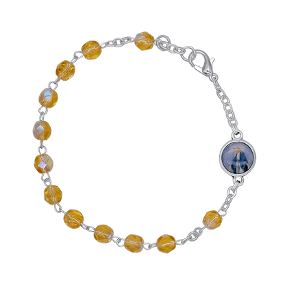 CRYSTAL BRACELET CHAPELET - METAL