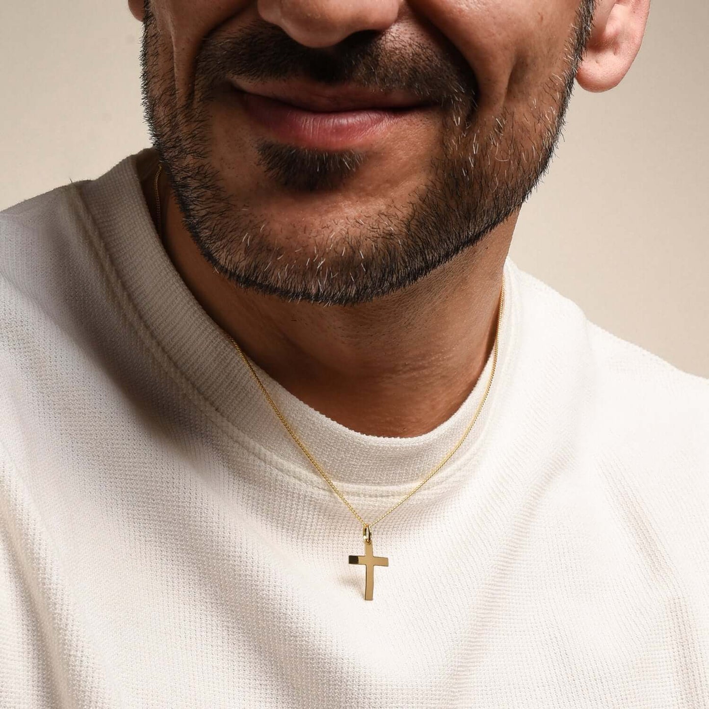 CURVED PENDENTIF CROIX - OR