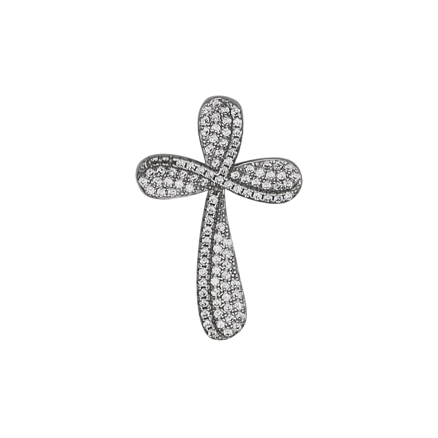 PENDENTIF CROIX - ARGENT ET ZIRCONIA