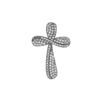 PENDENTIF CROIX - ARGENT ET ZIRCONIA