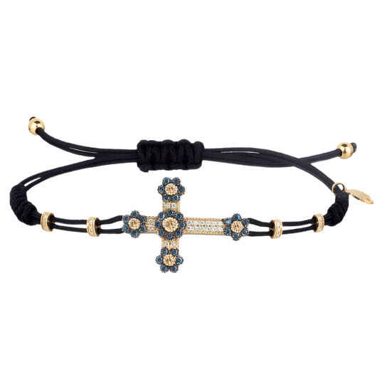 CROIX - CHRÉTIEN BRACELET - OR, DIAMONDS ET SAPPHIRES