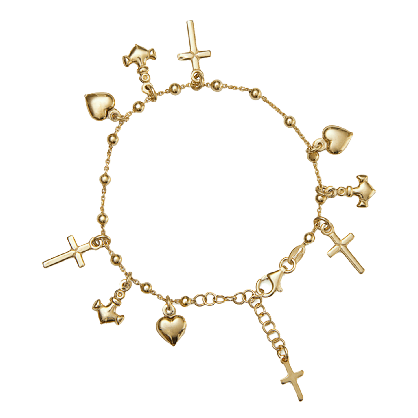FOI HOPE ET CHARITY - BRACELET - VERMEIL ARGENT
