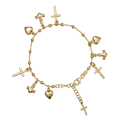 FOI HOPE ET CHARITY - BRACELET - VERMEIL ARGENT