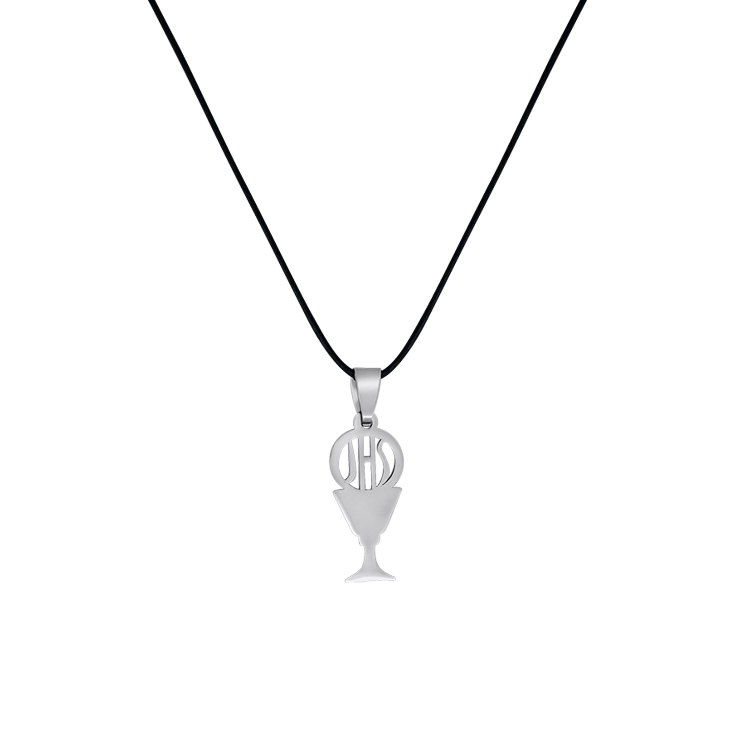 FIRST COMMUNION COLLIER - RUBBER CORD ET STEEL