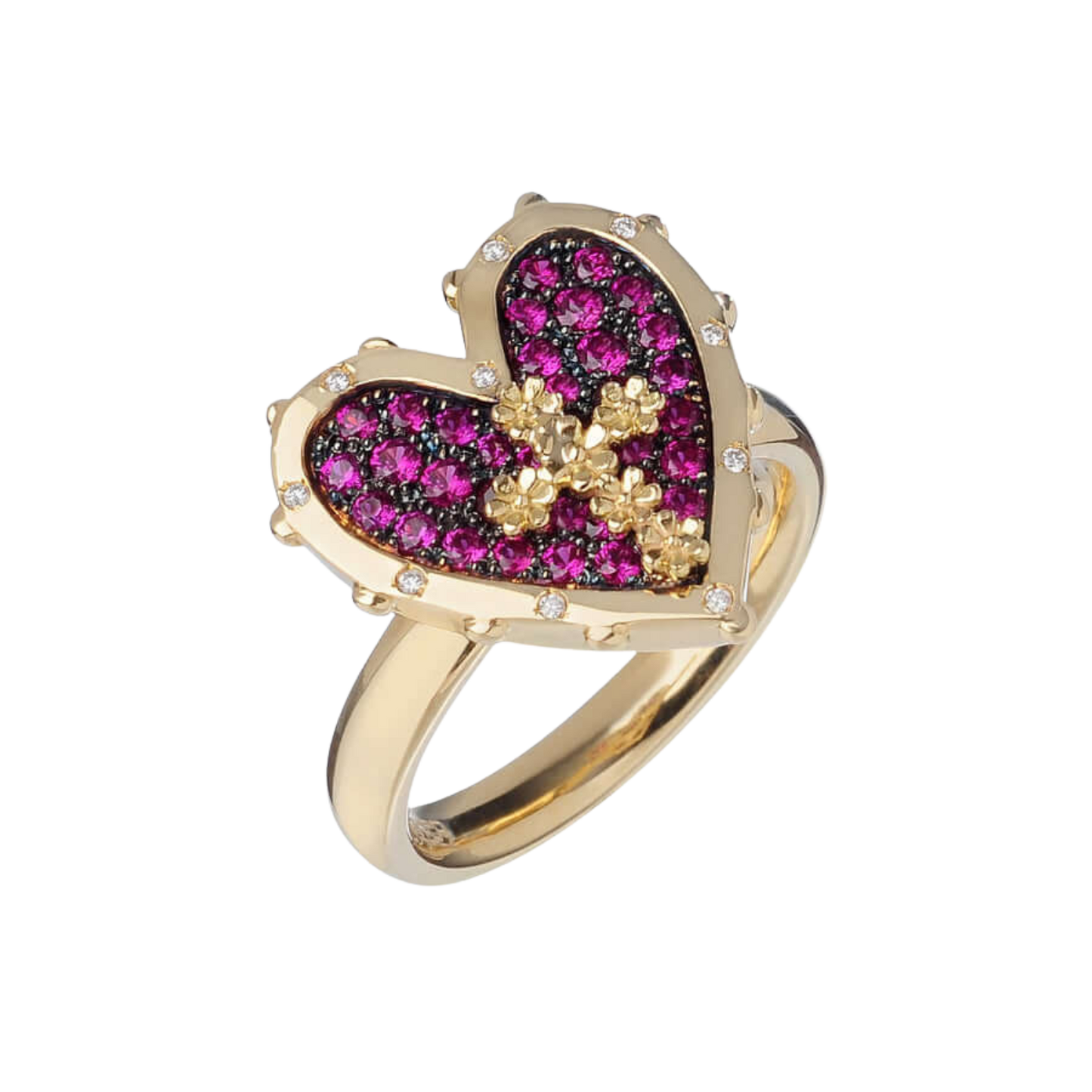 CŒUR ET CROIX - BAGUE - OR ET DIAMONDS
