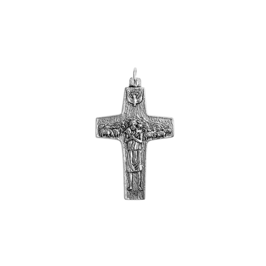 POPE FRANCIS - GOOD SHEPHERD CROIX - ARGENT