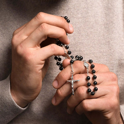 HEMATITE CHAPELET - ARGENT